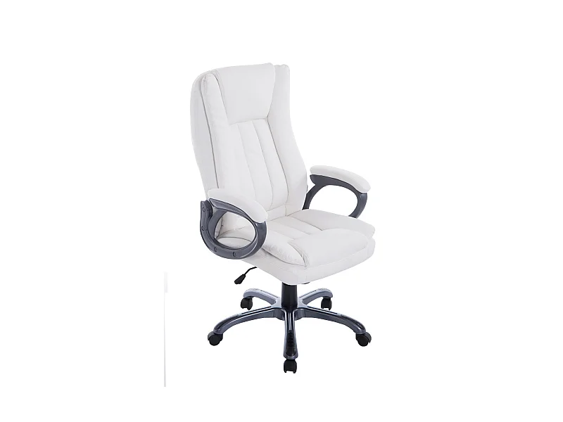 Fauteuil de bureau sur métal blanche 65 x 73 x 114 cm 10_0002388