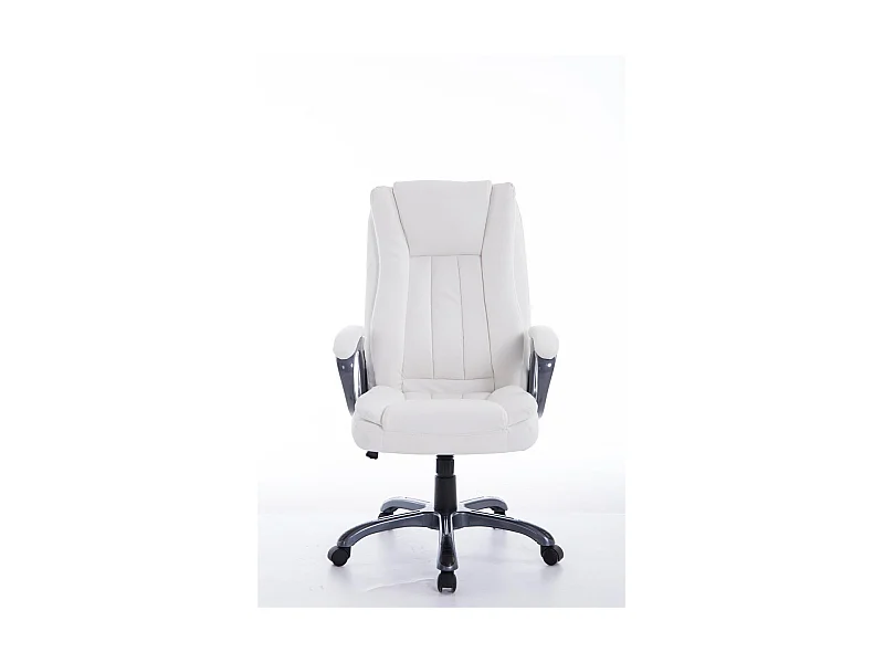 Fauteuil de bureau sur métal blanche 65 x 73 x 114 cm 10_0002388