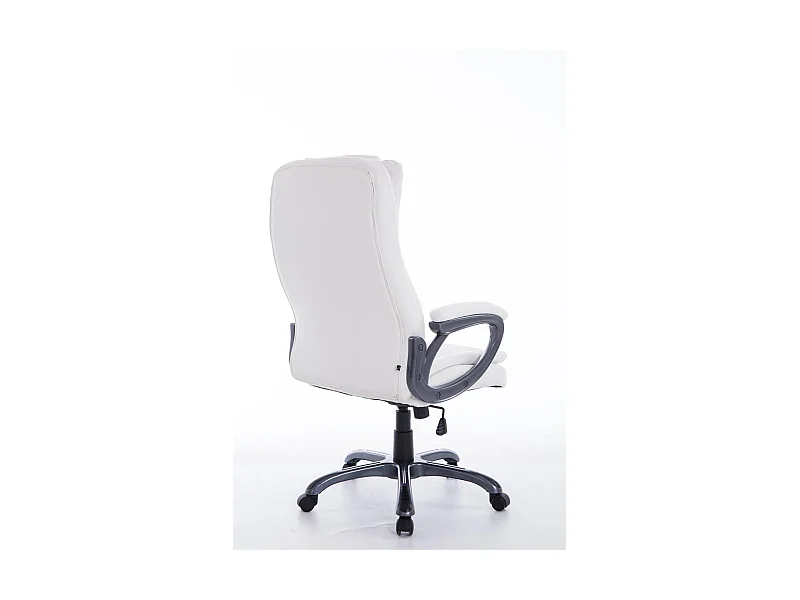 Fauteuil de bureau sur métal blanche 65 x 73 x 114 cm 10_0002388