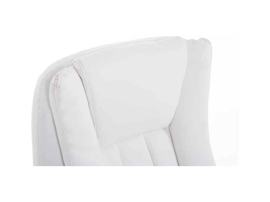 Fauteuil de bureau sur métal blanche 65 x 73 x 114 cm 10_0002388