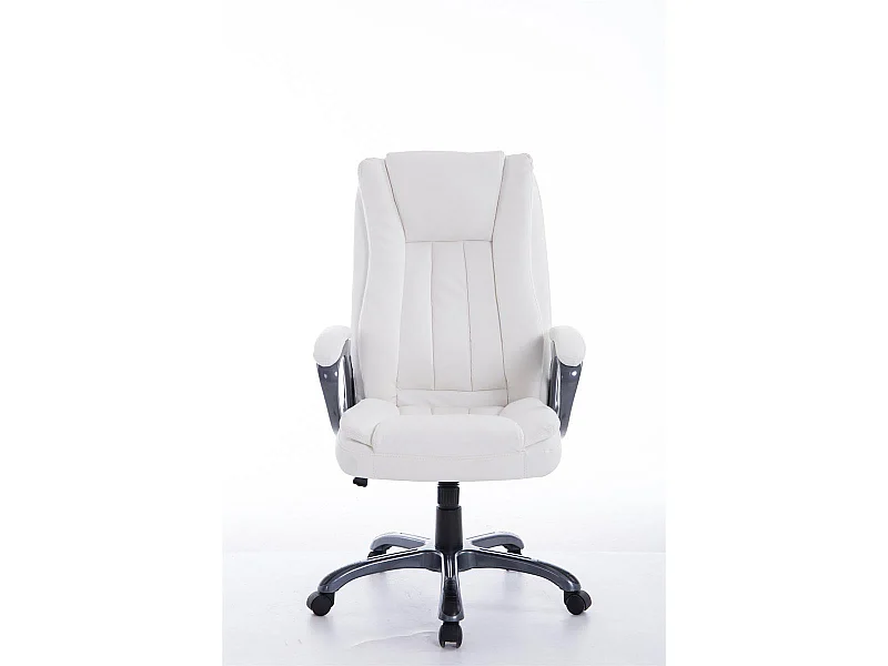 Fauteuil de bureau sur métal blanche 65 x 73 x 114 cm 10_0002388