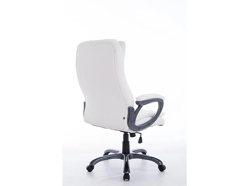 Fauteuil de bureau sur métal blanche 65 x 73 x 114 cm 10_0002388