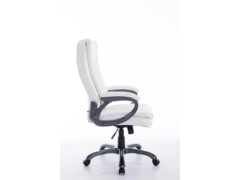 Fauteuil de bureau sur métal blanche 65 x 73 x 114 cm 10_0002388