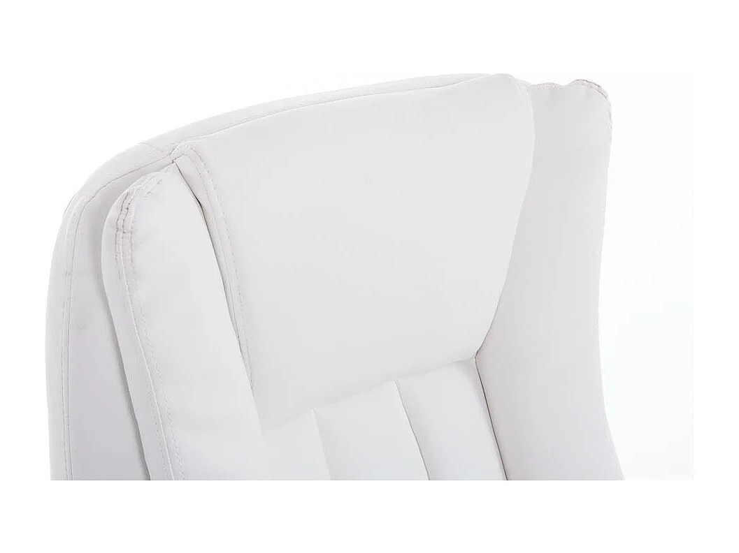 Fauteuil de bureau sur métal blanche 65 x 73 x 114 cm 10_0002388