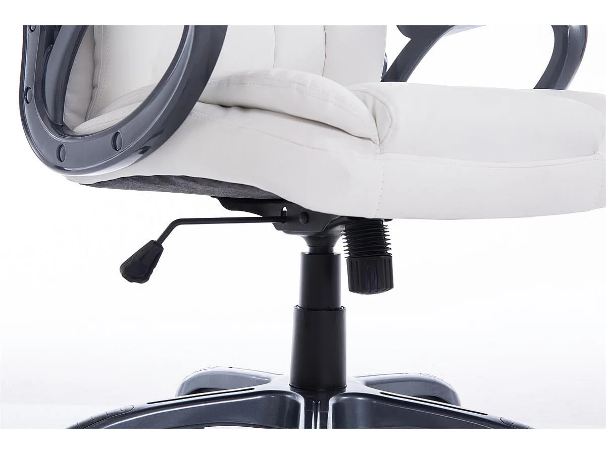 Fauteuil de bureau sur métal blanche 65 x 73 x 114 cm 10_0002388