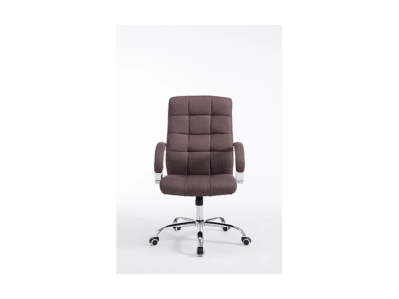 Fauteuil de bureau sur métal marron 54 x 51 x 105 cm 10_0002548