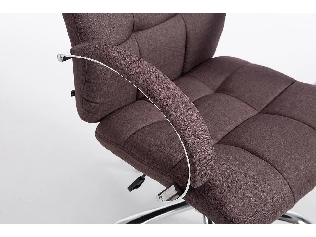 Fauteuil de bureau sur métal marron 54 x 51 x 105 cm 10_0002548