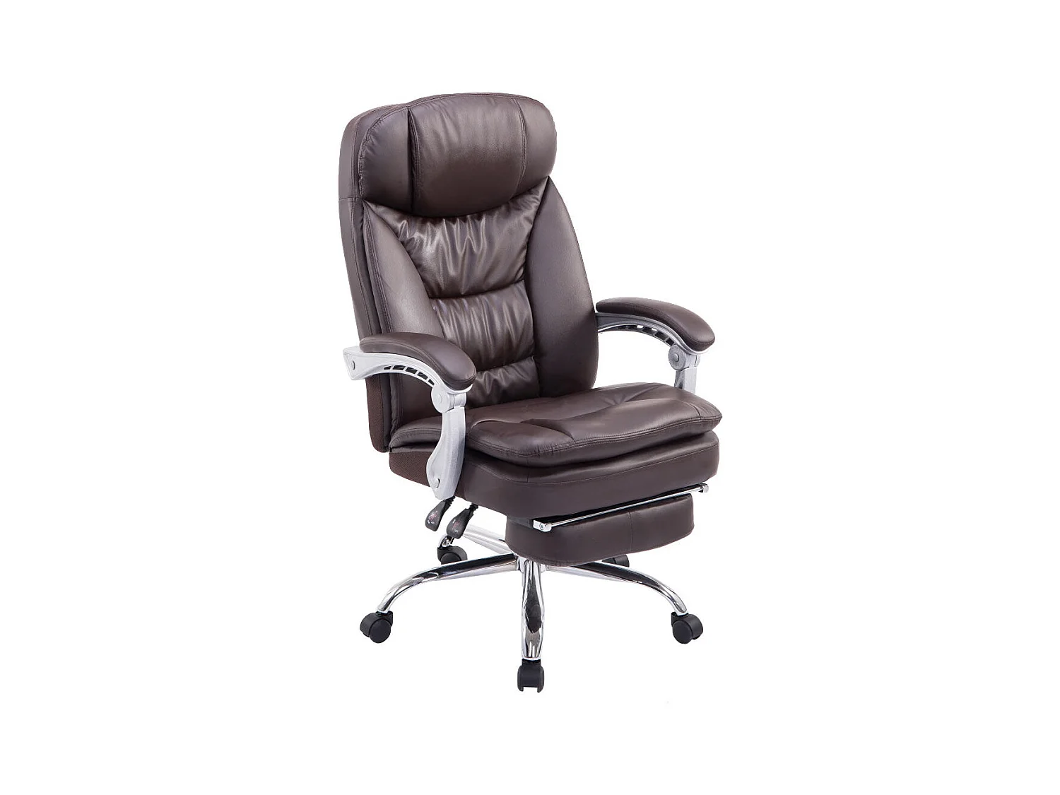 Fauteuil de bureau sur PVC marron 67 x 67 x 112 cm 10_0002776