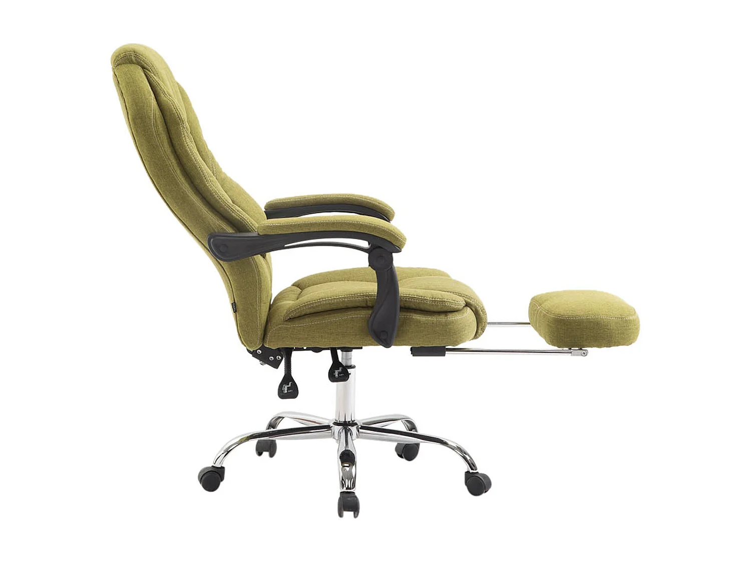 Fauteuil de bureau sur métal argentée 67 x 64 x 114 cm 10_0002441