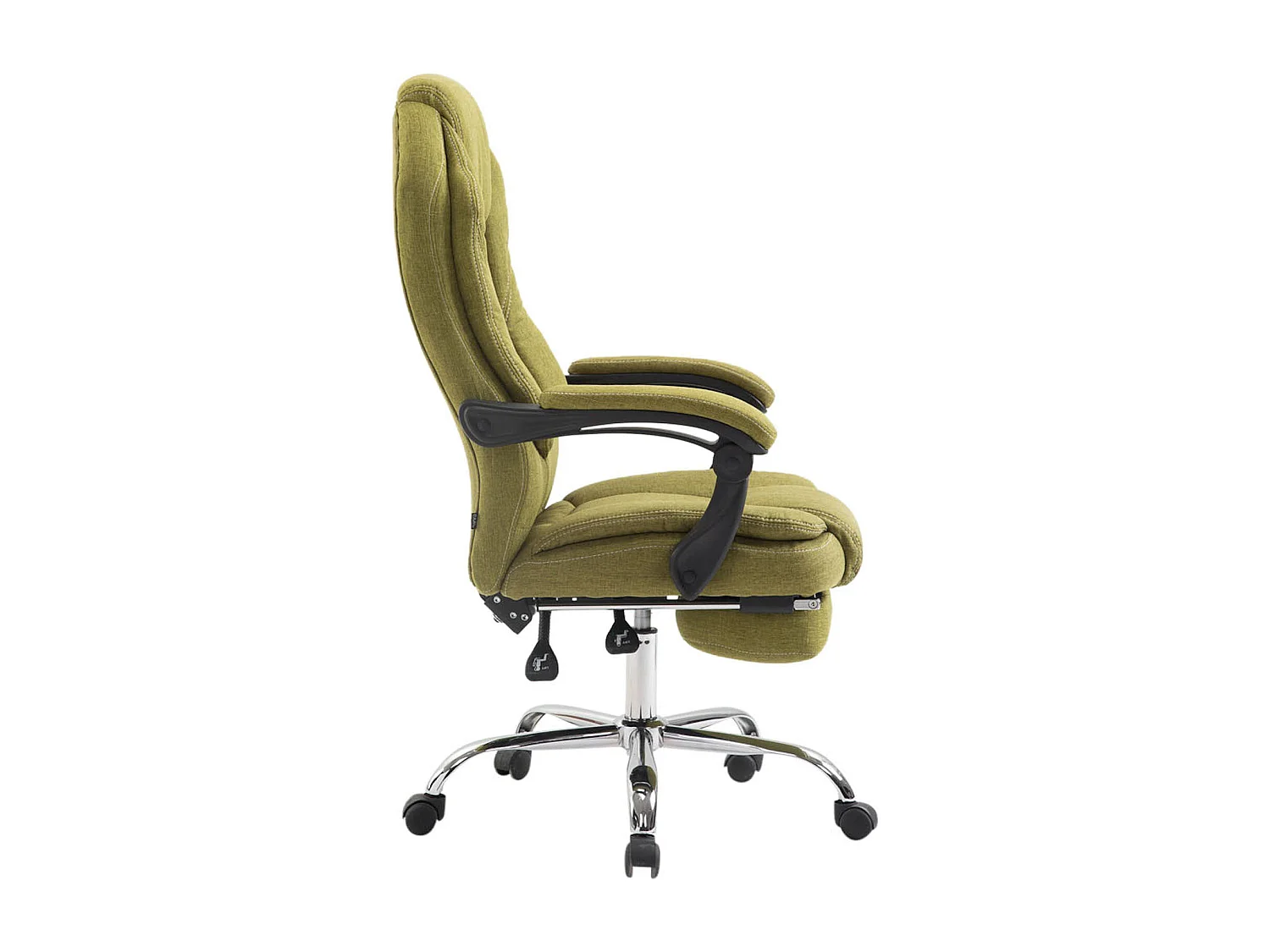 Fauteuil de bureau sur métal argentée 67 x 64 x 114 cm 10_0002441