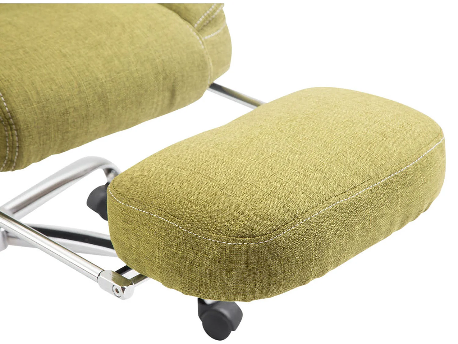 Fauteuil de bureau sur métal argentée 67 x 64 x 114 cm 10_0002441