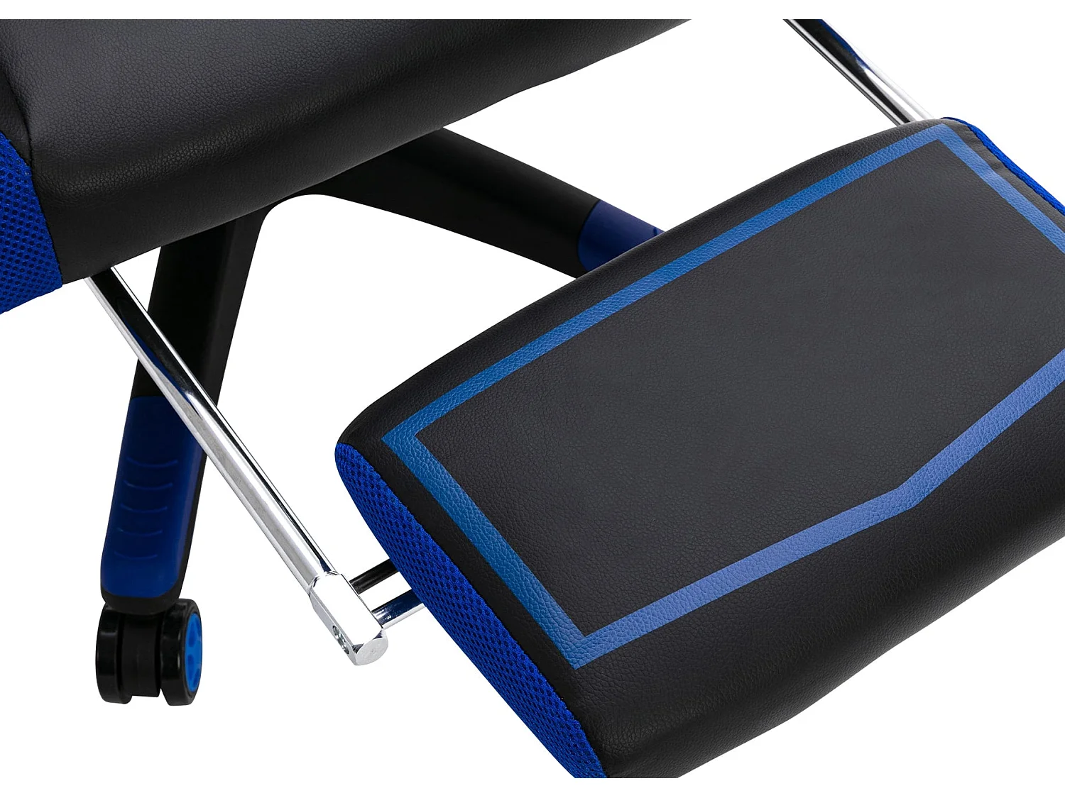 Fauteuil de bureau avec PVC bleue 69 x 70.5 x 118 cm 10_0002448