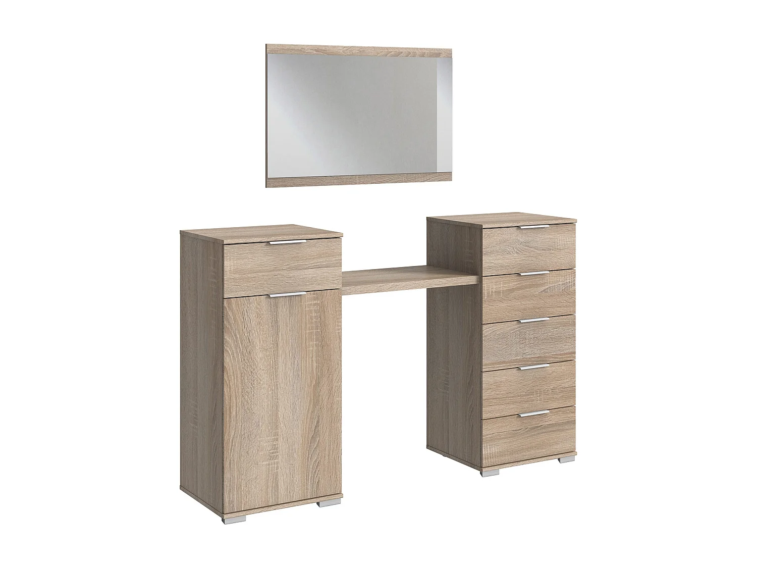 SCHMINKTISCH Easy Plus A Eiche Sägerau 165 / 41 / 102cm