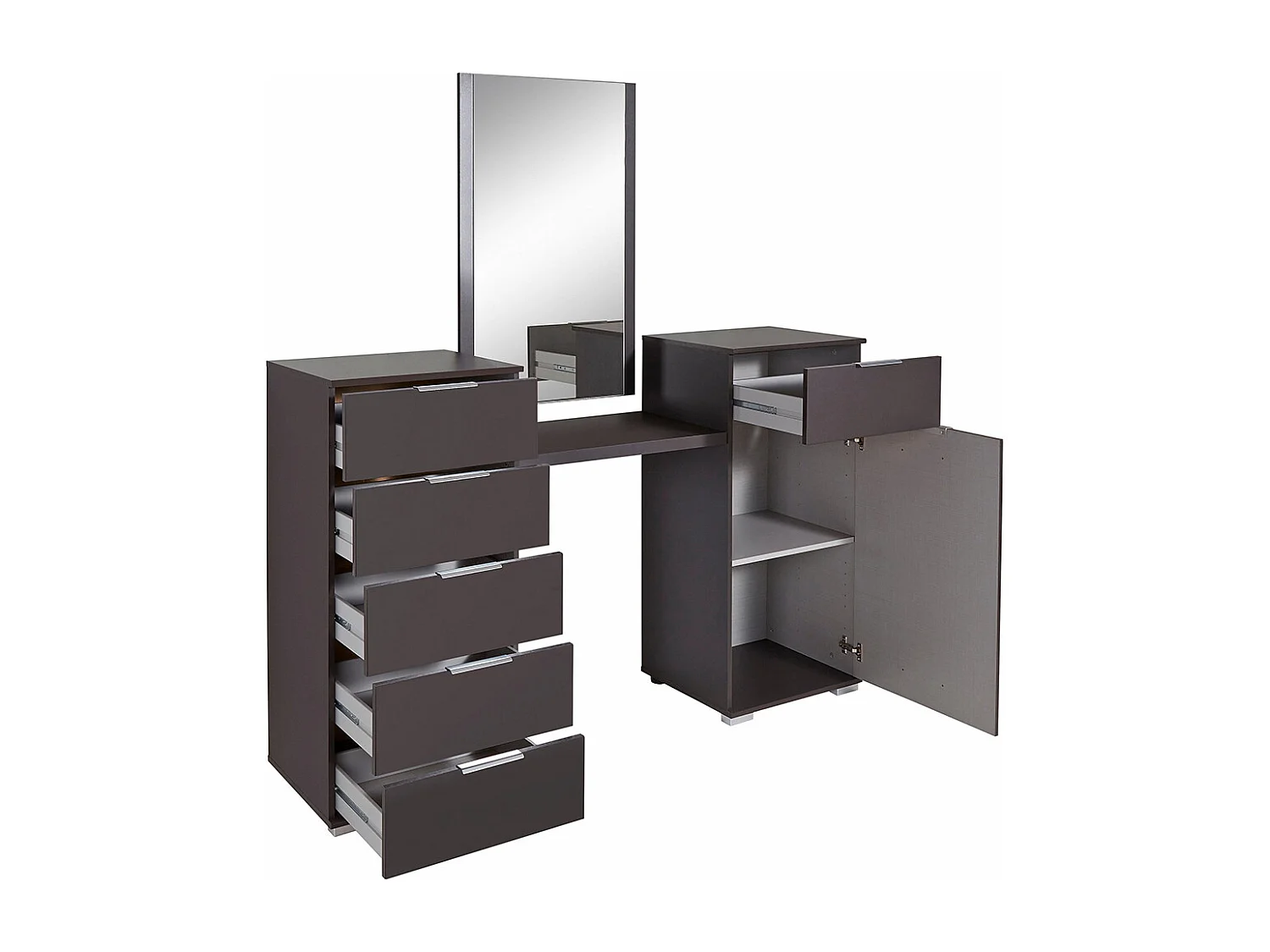 SCHMINKTISCH Easy Plus A Eiche Sägerau 165 / 41 / 102cm