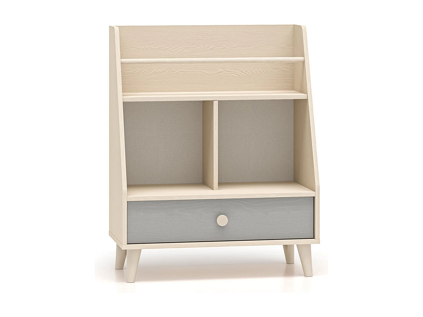 BÜCHERREGAL Mevel Wüstensand / Palladiumgrau 72 / 36 / 90cm