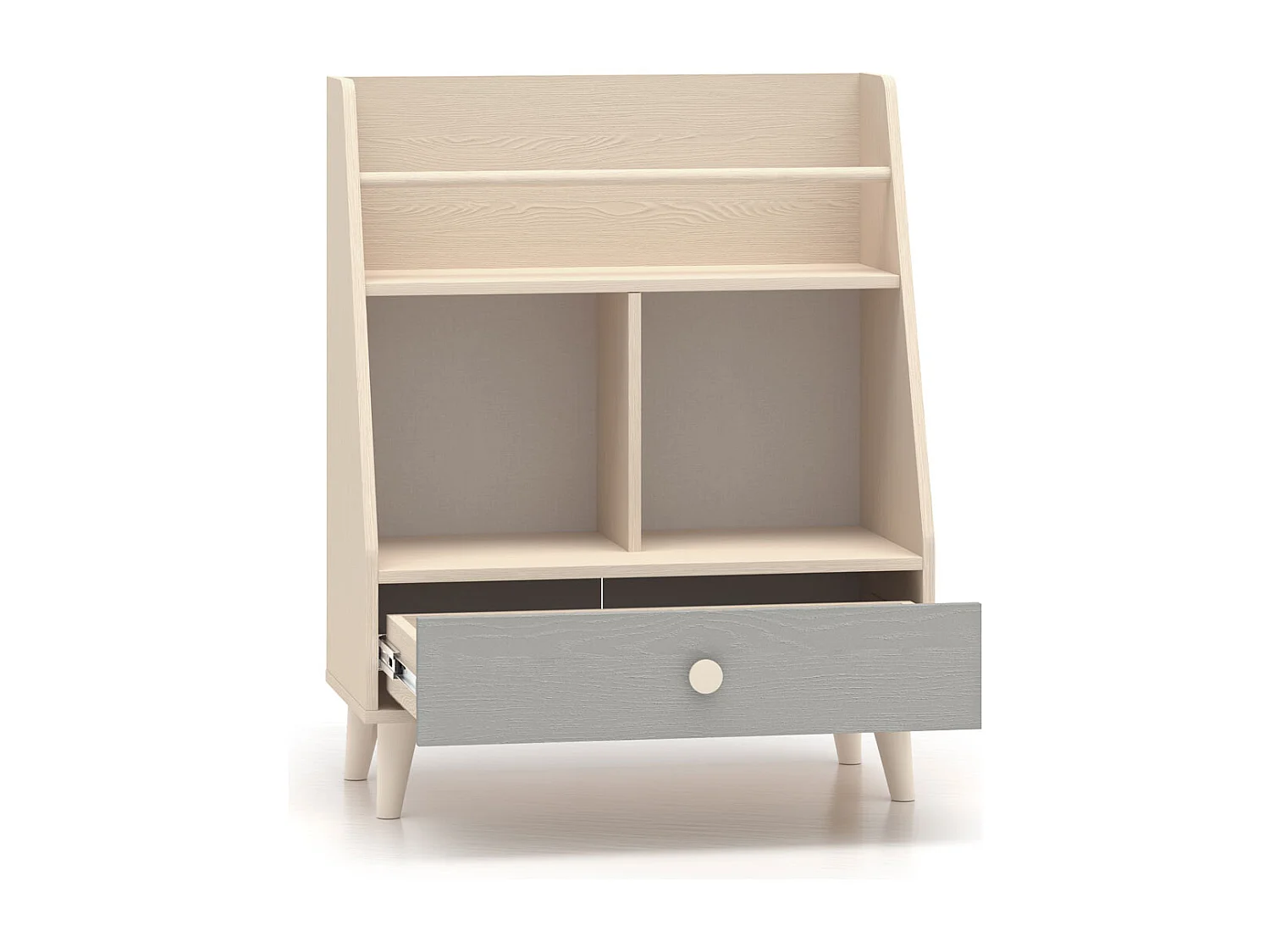 BÜCHERREGAL Mevel Wüstensand / Palladiumgrau 72 / 36 / 90cm