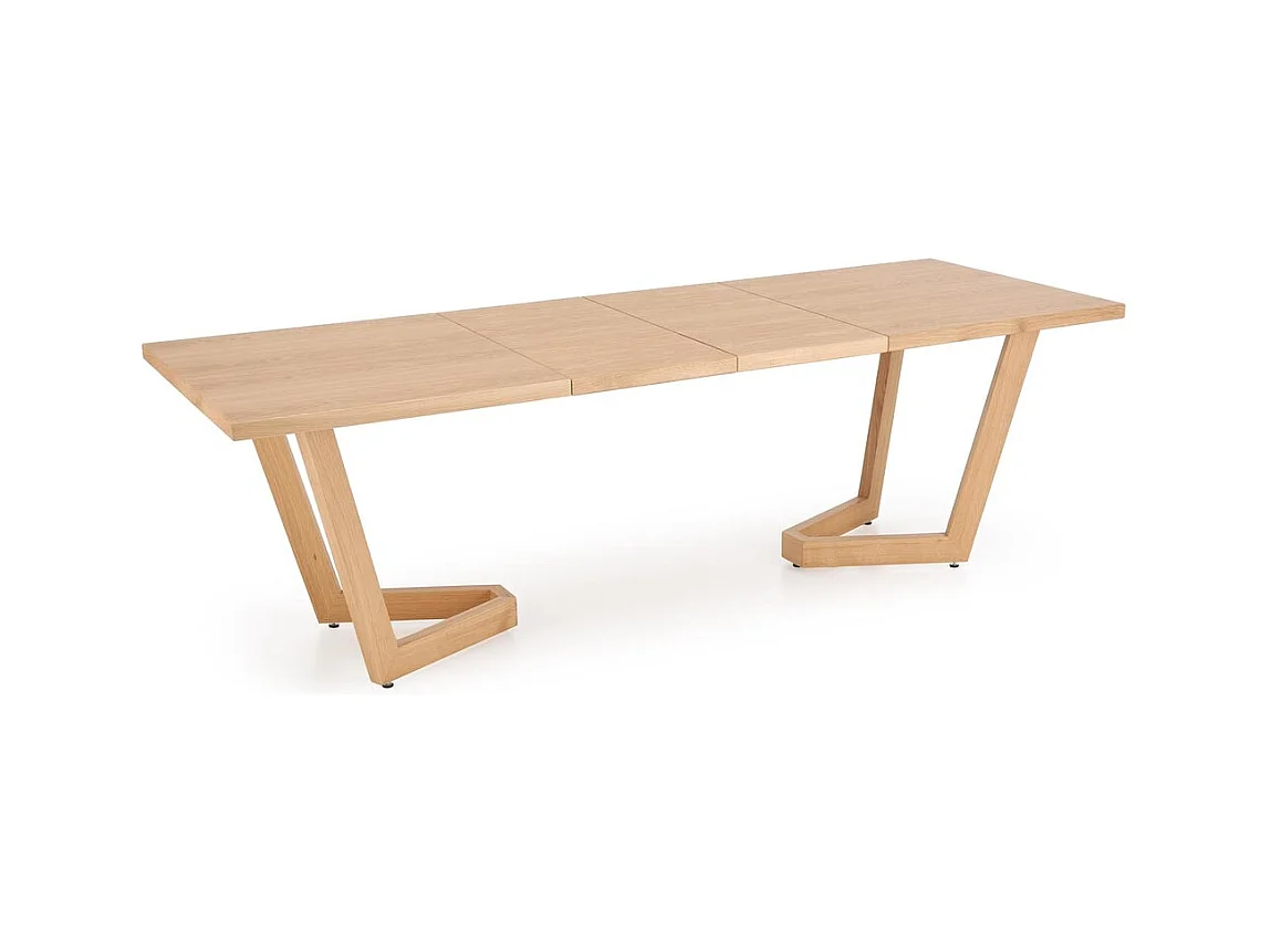 Tavolo da pranzo massello (90x160-250)/piano del mobile e legno massello/rovere marrone