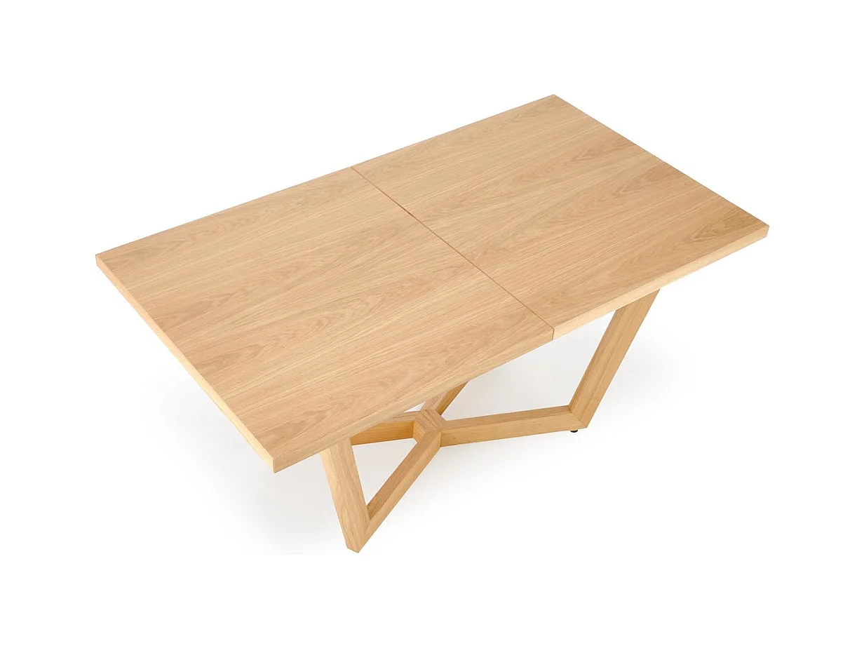 Tavolo da pranzo massello (90x160-250)/piano del mobile e legno massello/rovere marrone