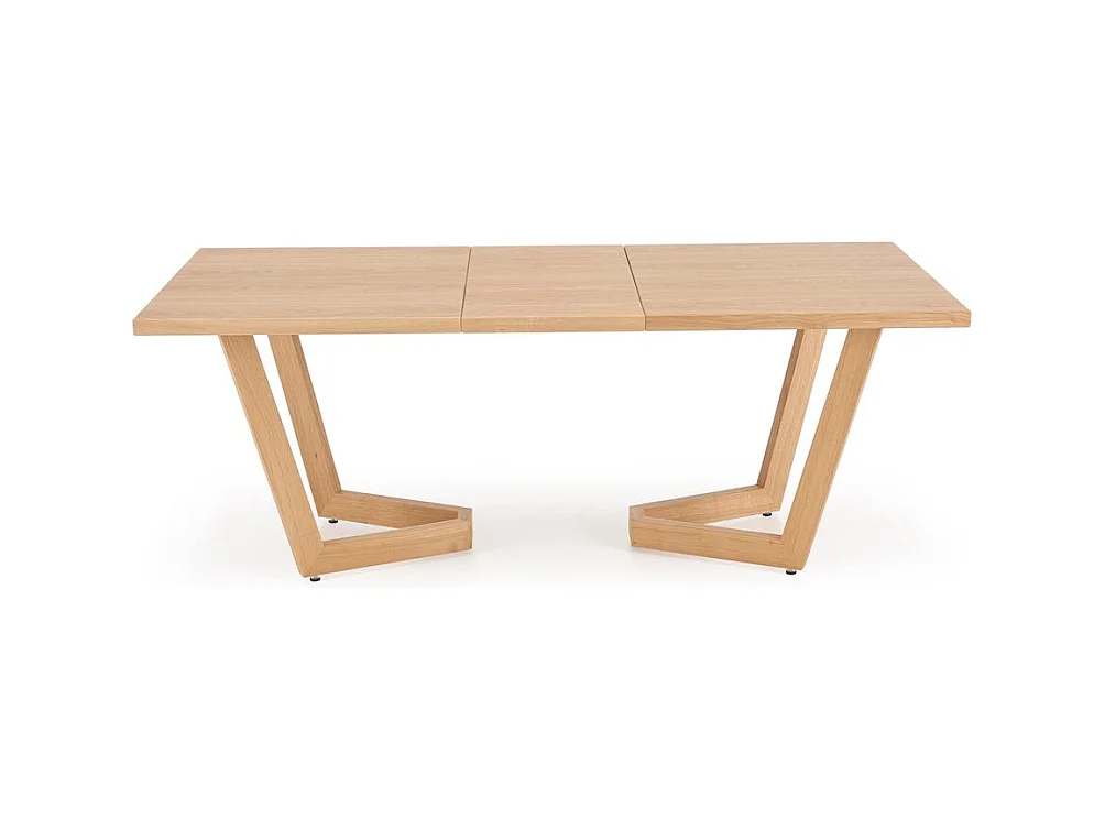 Tavolo da pranzo massello (90x160-250)/piano del mobile e legno massello/rovere marrone