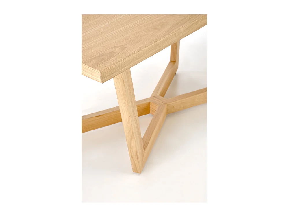 Tavolo da pranzo massello (90x160-250)/piano del mobile e legno massello/rovere marrone