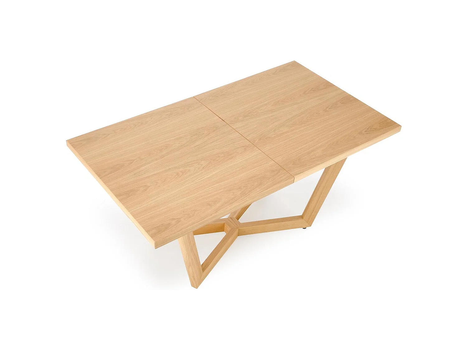 Tavolo da pranzo massello (90x160-250)/piano del mobile e legno massello/rovere marrone