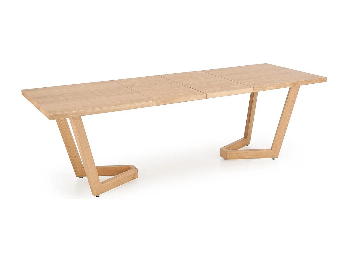 Tavolo da pranzo massello (90x160-250)/piano del mobile e legno massello/rovere marrone