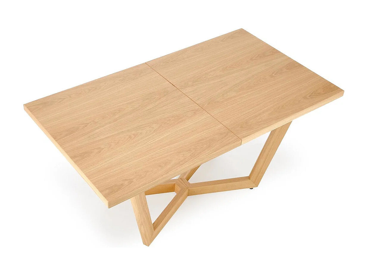 Tavolo da pranzo massello (90x160-250)/piano del mobile e legno massello/rovere marrone