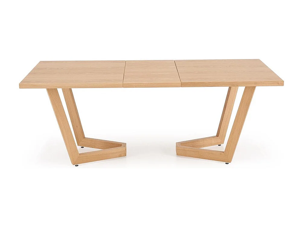 Tavolo da pranzo massello (90x160-250)/piano del mobile e legno massello/rovere marrone