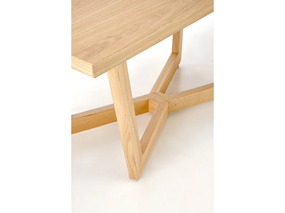 Tavolo da pranzo massello (90x160-250)/piano del mobile e legno massello/rovere marrone