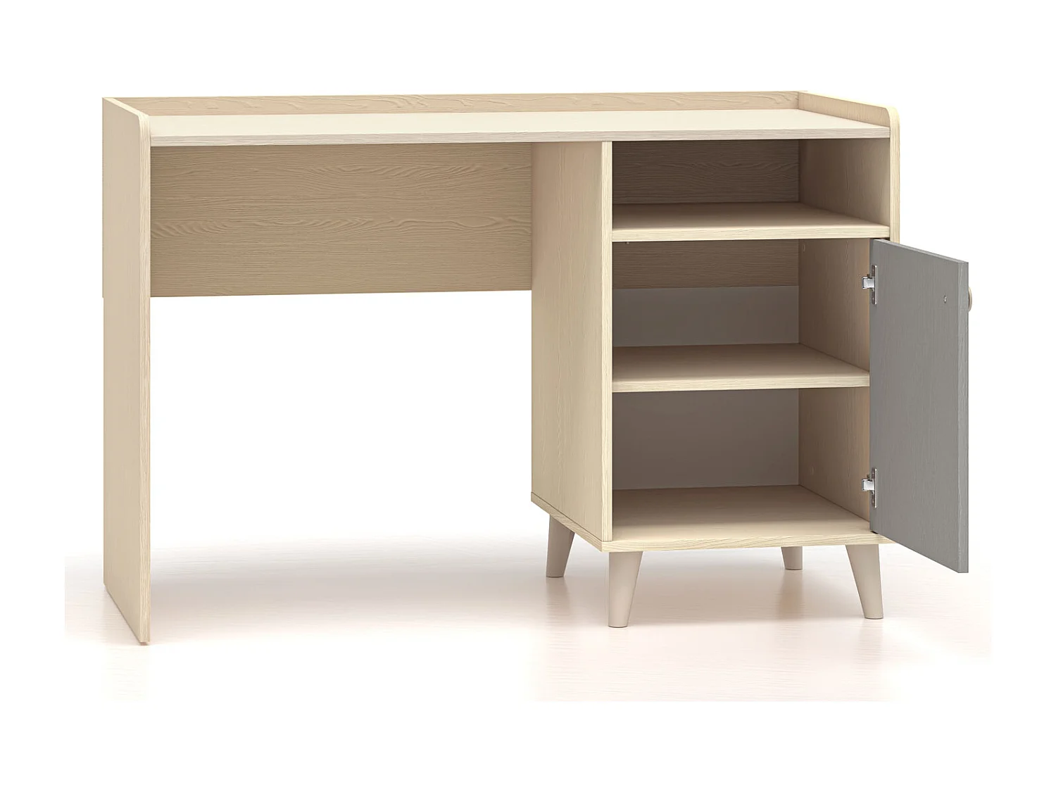 SCHREIBTISCH Mevel Wüstensand / Palladiumgrau 120 / 58 / 80cm