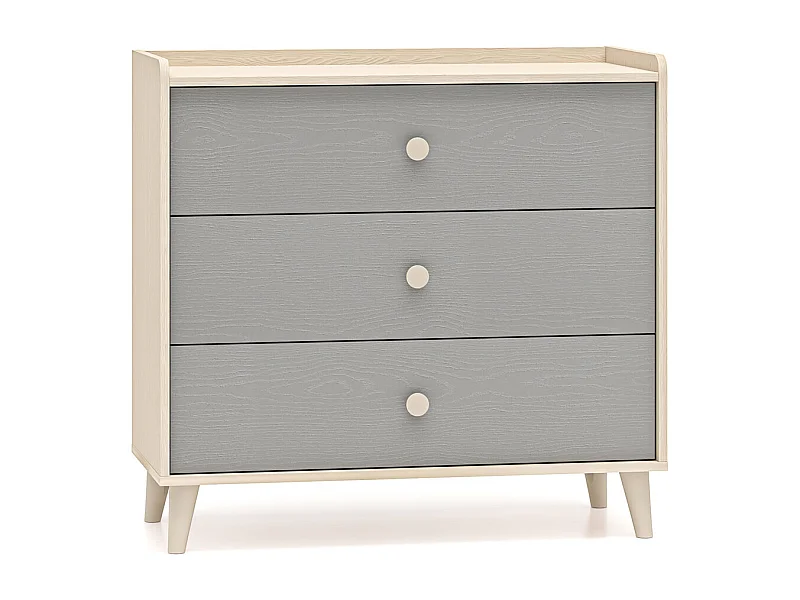 KOMMODE Mevel Wüstensand / Palladiumgrau 90 / 40 / 85cm