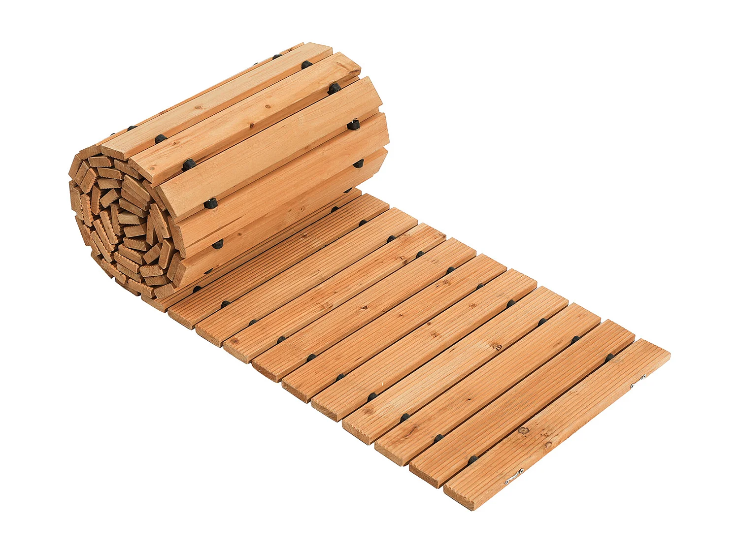 Allée Chemin de Jardin, SucceBuy – Allée de Jardin Droite en Bois (365 × 43 cm) – Déroulable