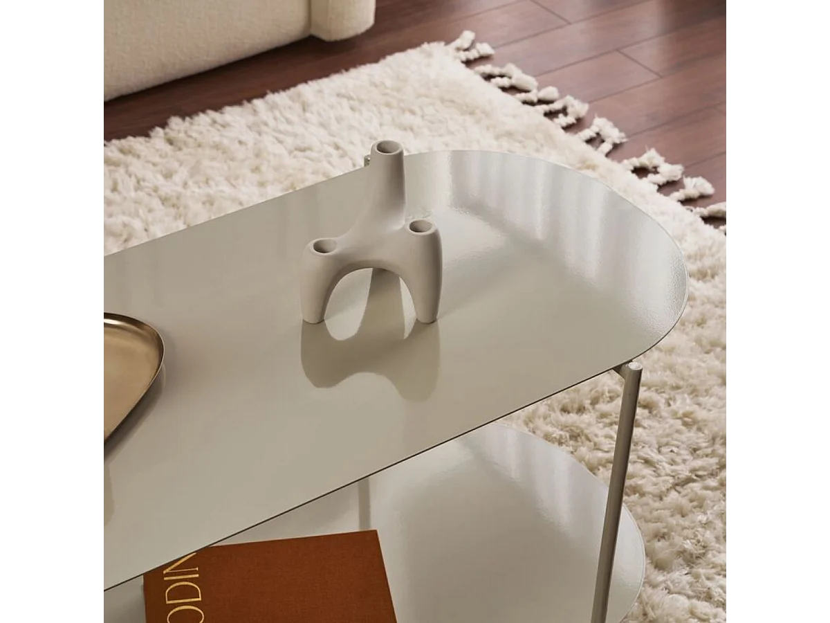 Salontafel met 2 bladen met afgeronde randen L100 cm - LIV