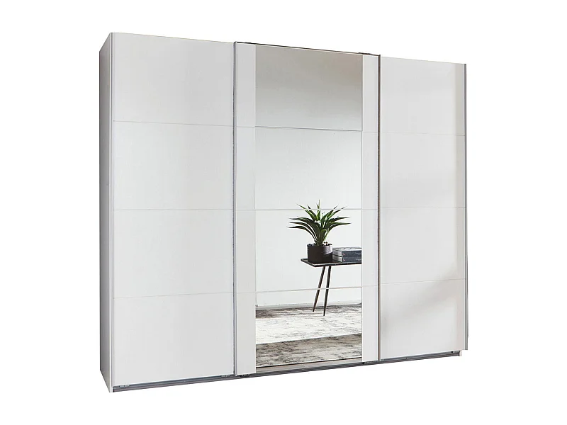 SCHWEBETÜRENSCHRANK Bern Weiß 270 / 64 / 236cm