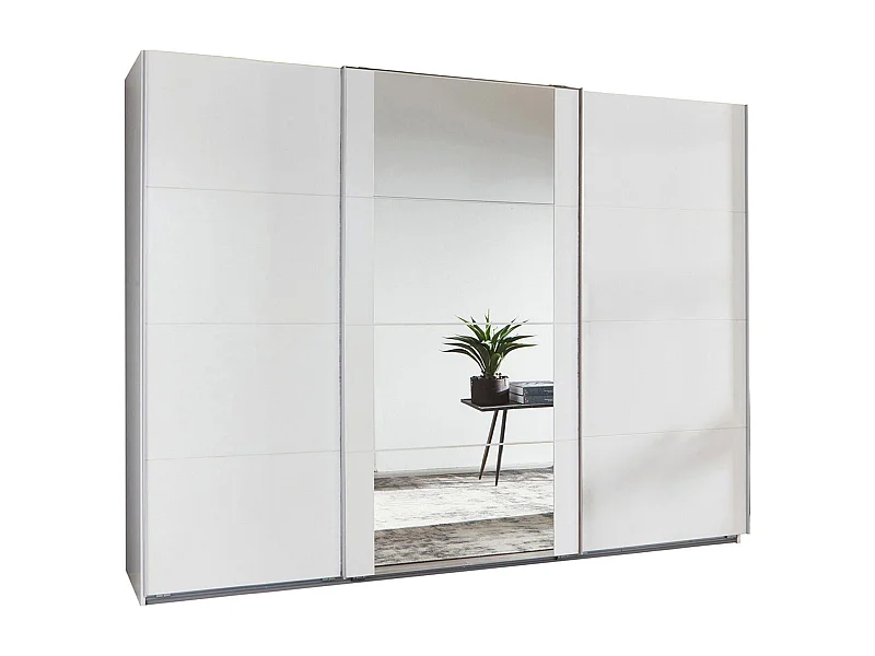 SCHWEBETÜRENSCHRANK Bern Weiß 360 / 64 / 236cm