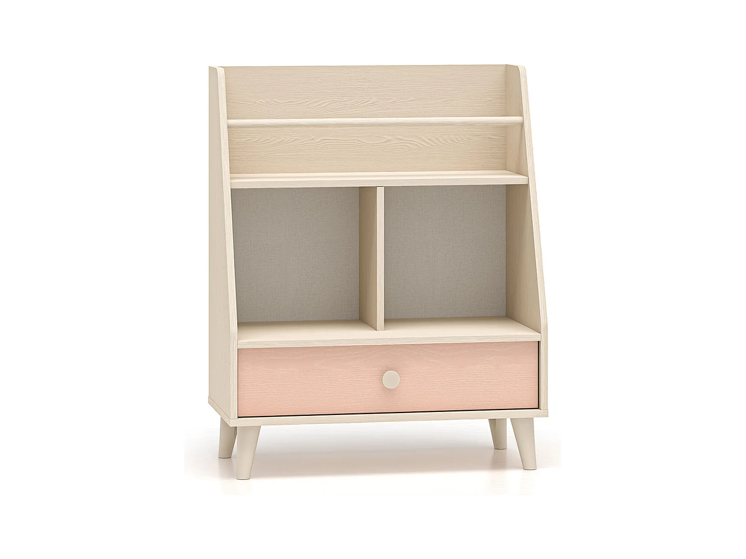 BÜCHERREGAL Mevel Wüstensand / Millennial Pink 72 / 36 / 90cm