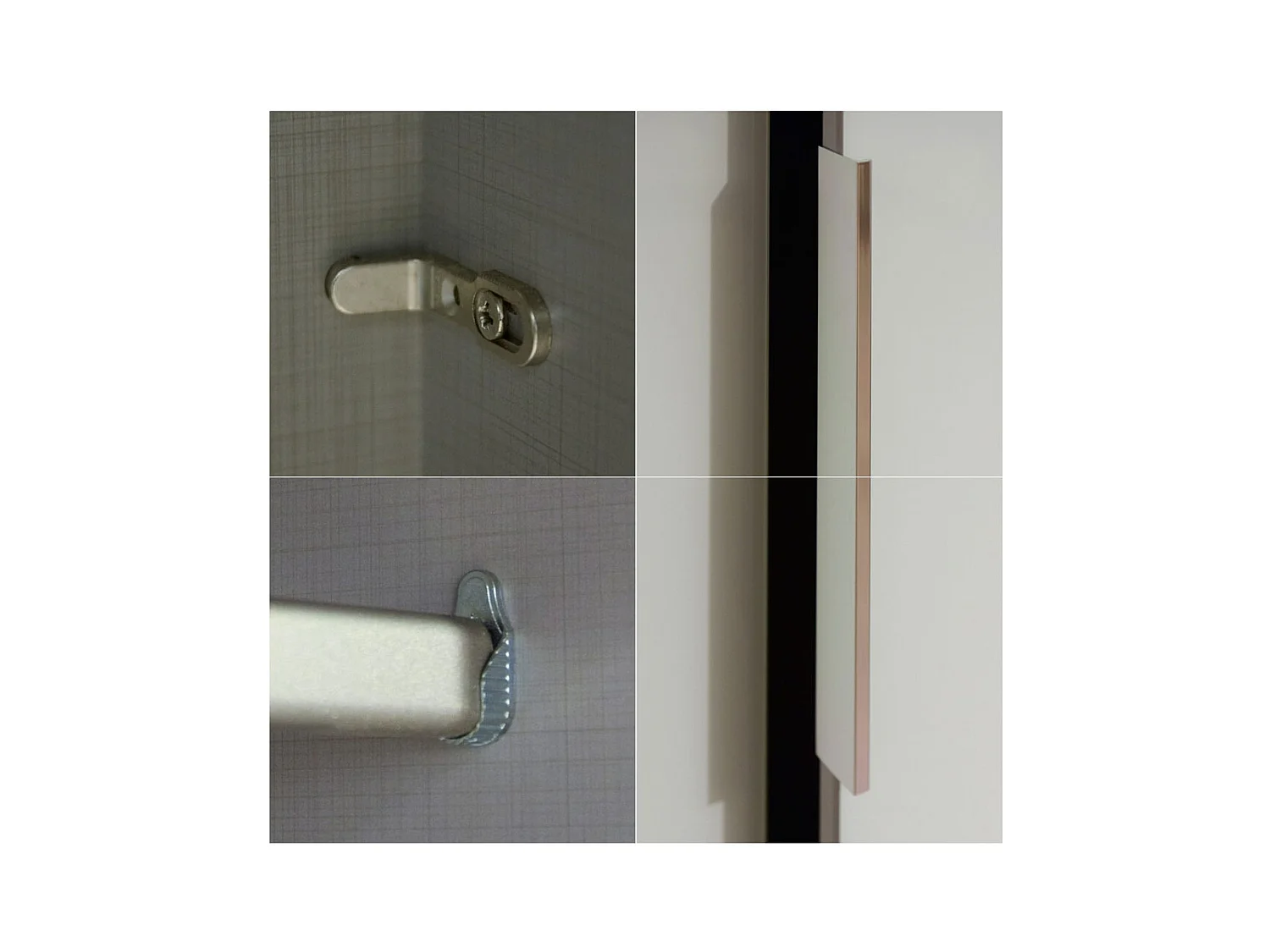 FALT-/ DREHTÜRENSCHRANK Everly weiß / Spiegel 250 / 65 / 216cm