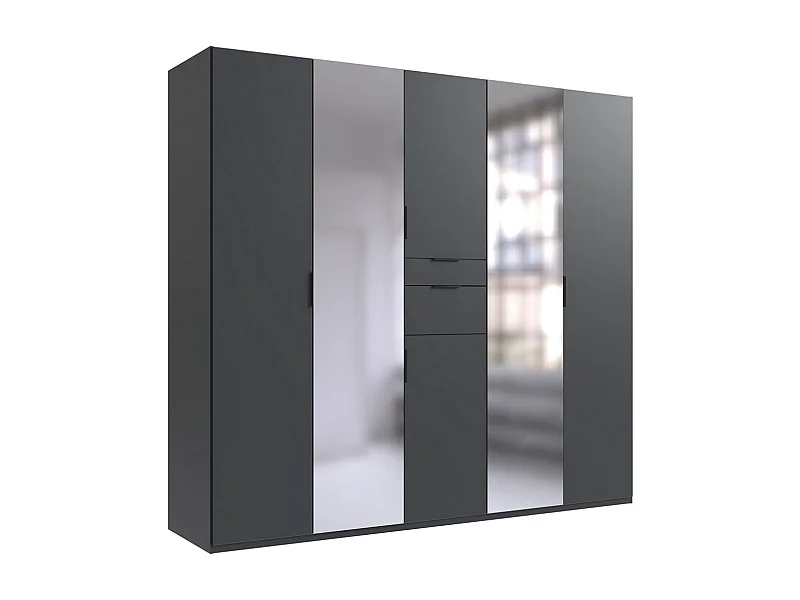 KLEIDERSCHRANK Moldau graphit 225 / 58 / 208cm