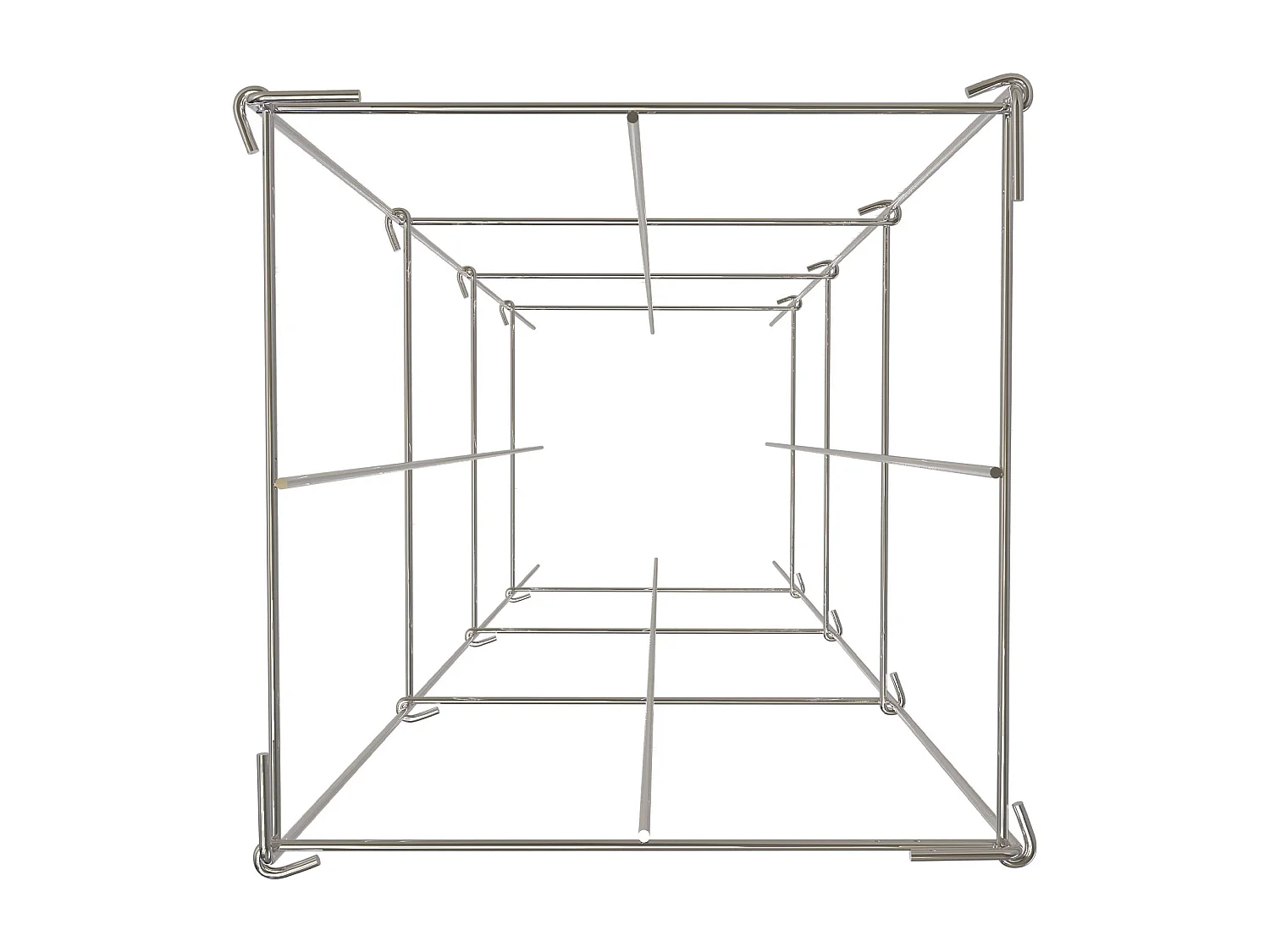 Cages à Tomates SucceBuy Lot de 10 Cages à Tomates, Support Carré en Acier de 116cm pour Plantes de Jardin