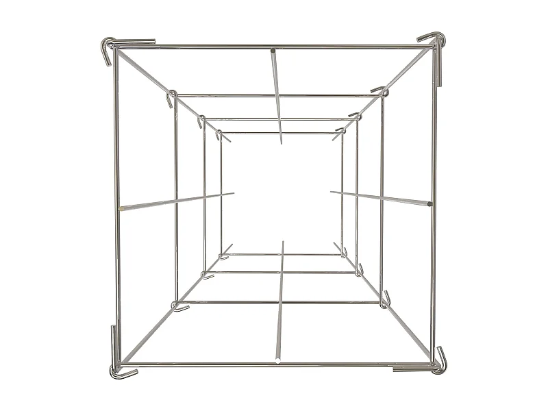 Gabbie per Pomodori SucceBuy Set di 10 Gabbie per Pomodori Supporto Quadrato in Acciaio da 116 cm per Piante da Giardino