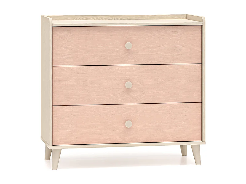 KOMMODE Mevel Wüstensand / Millennial Pink 90 / 40 / 85cm