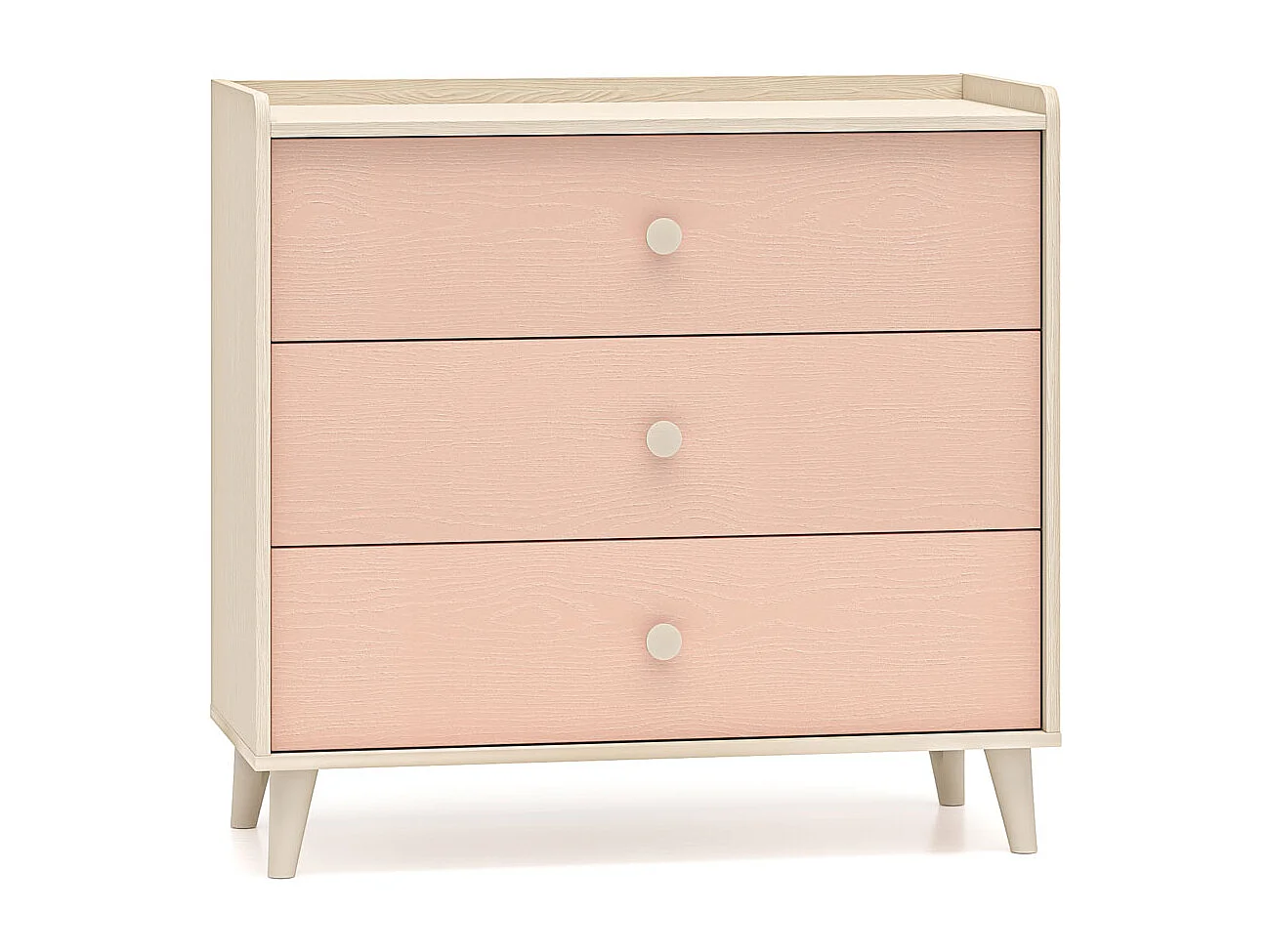 KOMMODE Mevel Wüstensand / Millennial Pink 90 / 40 / 85cm