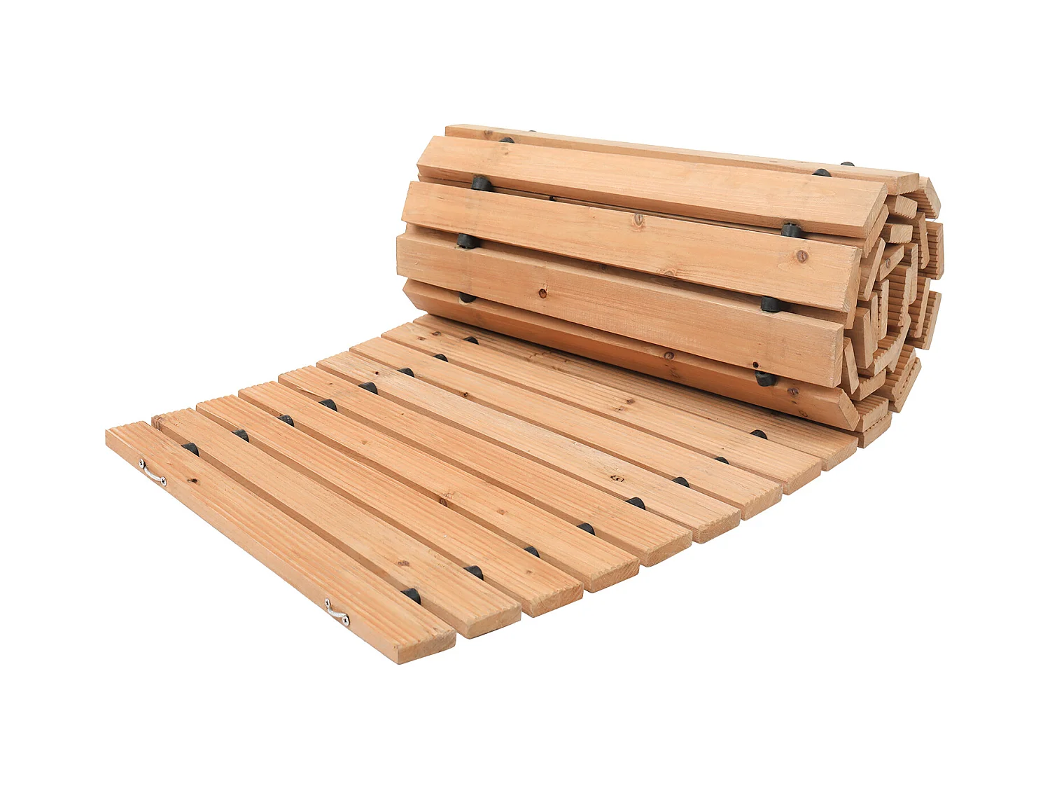 Allée Chemin de Jardin, SucceBuy – Allée de Jardin Incurvée en Bois (216 × 43 cm) – Déroulable
