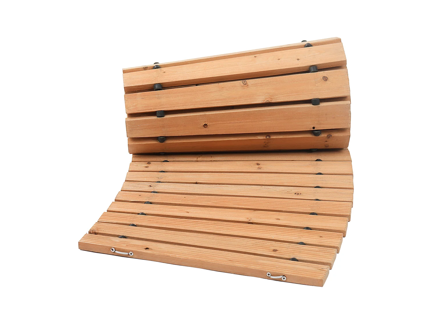 Allée Chemin de Jardin, SucceBuy – Allée de Jardin Incurvée en Bois (216 × 43 cm) – Déroulable