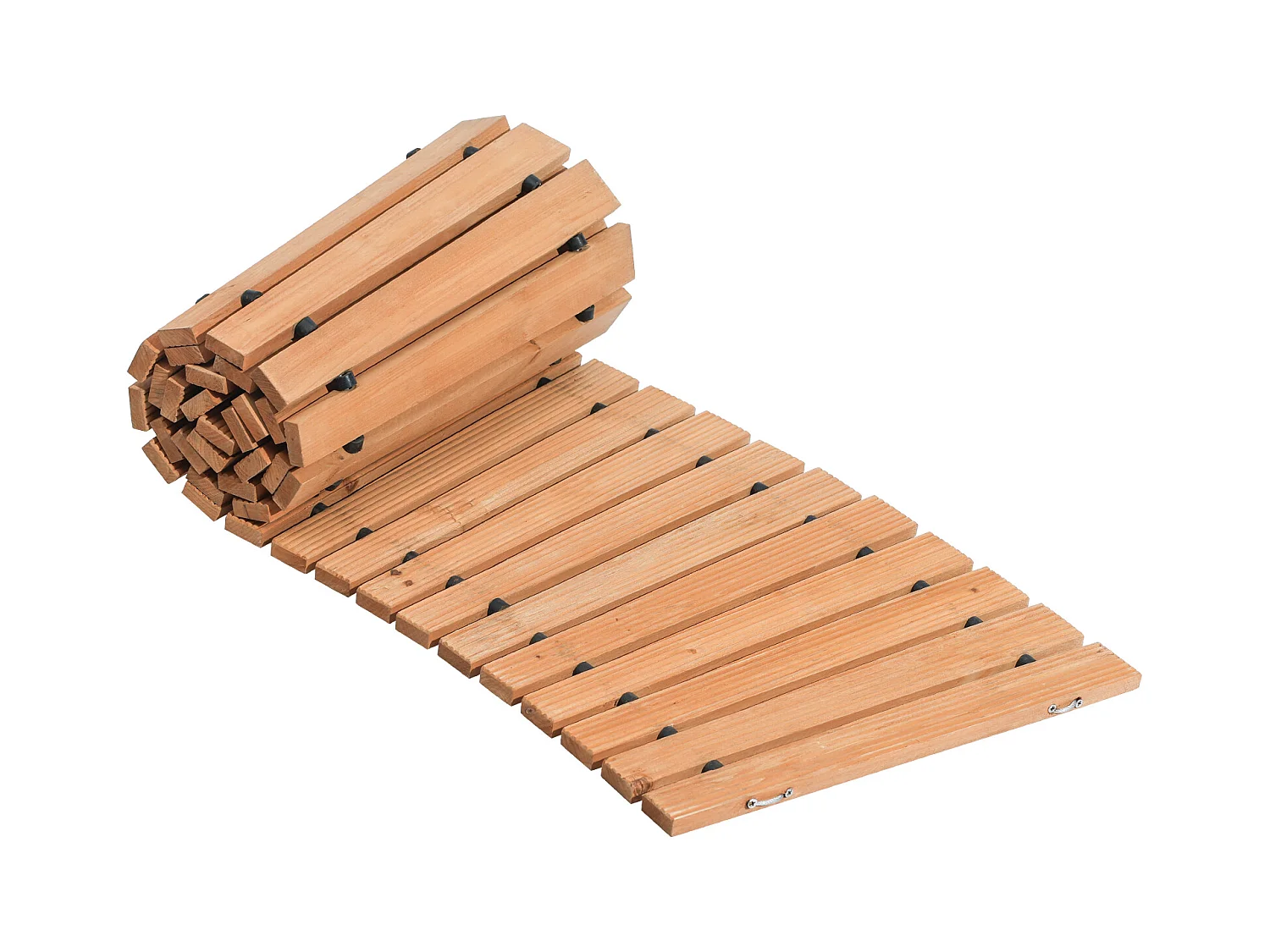 Allée Chemin de Jardin, SucceBuy – Allée de Jardin Incurvée en Bois (216 × 43 cm) – Déroulable