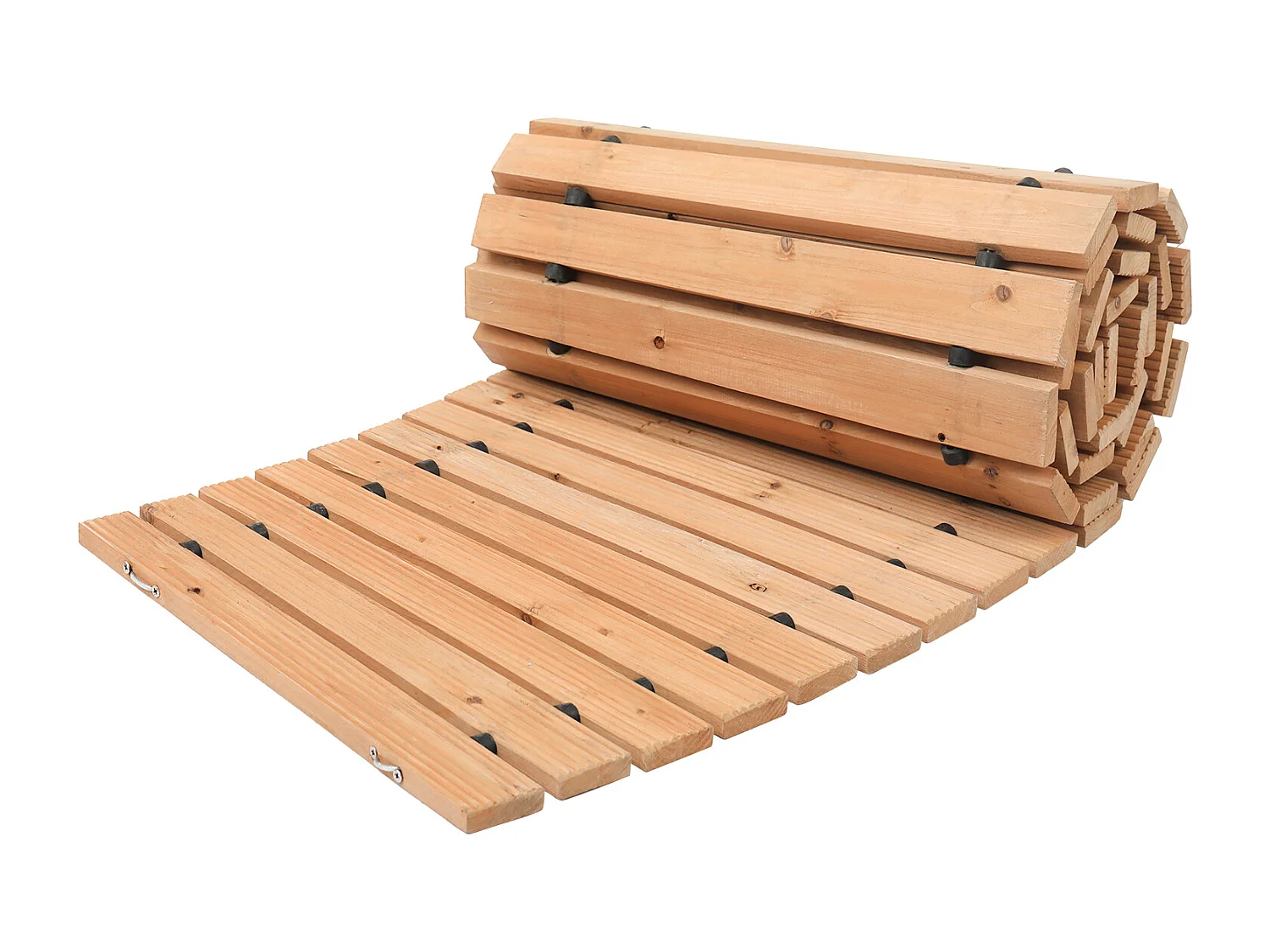 Allée Chemin de Jardin, SucceBuy – Allée de Jardin Incurvée en Bois (216 × 43 cm) – Déroulable