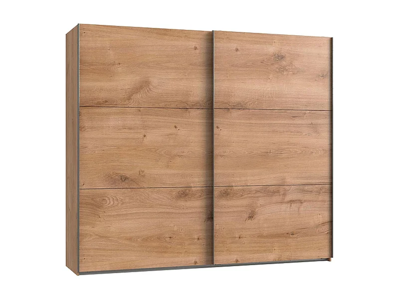 SCHWEBETÜRENSCHRANK Level Plankeneiche 250 / 65 / 216cm
