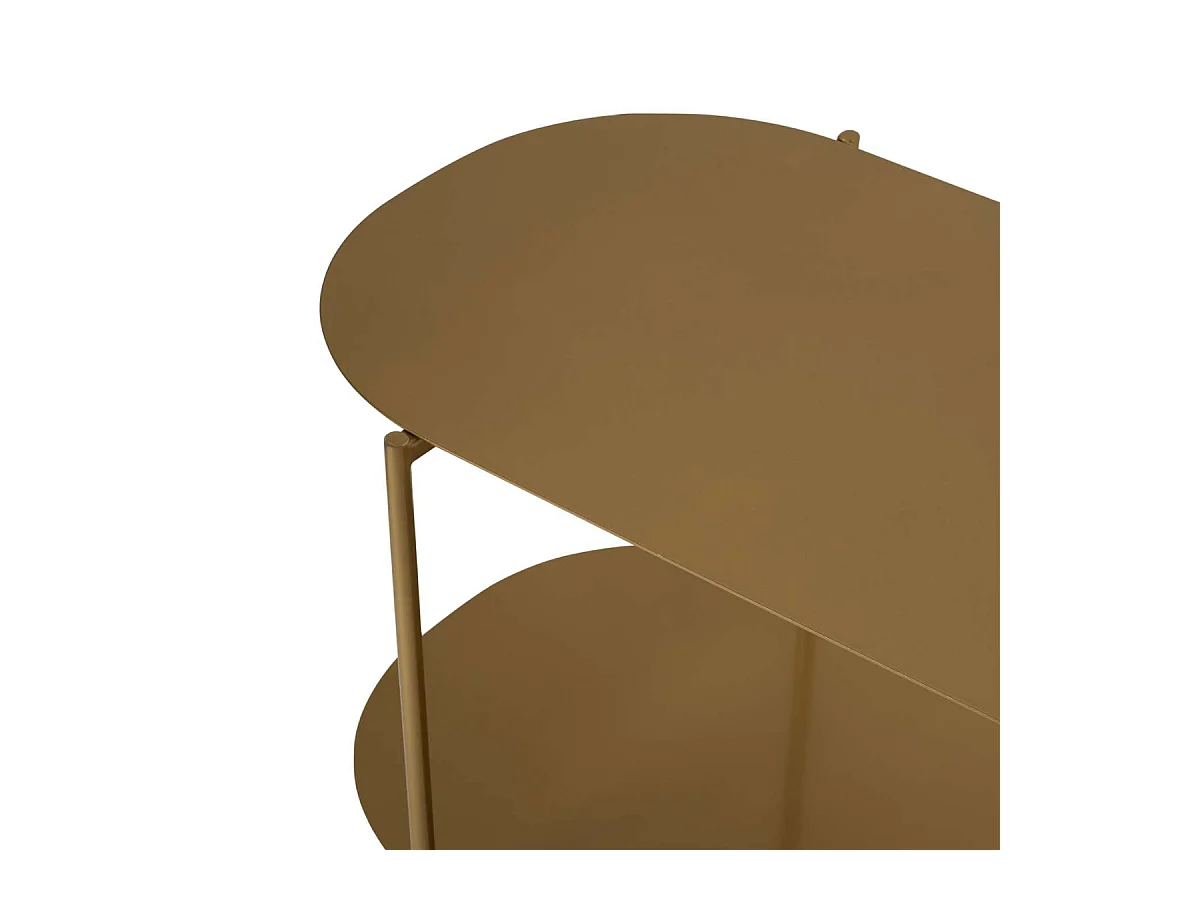 Table basse 2 plateaux avec bords arrondis L100 cm - LIV