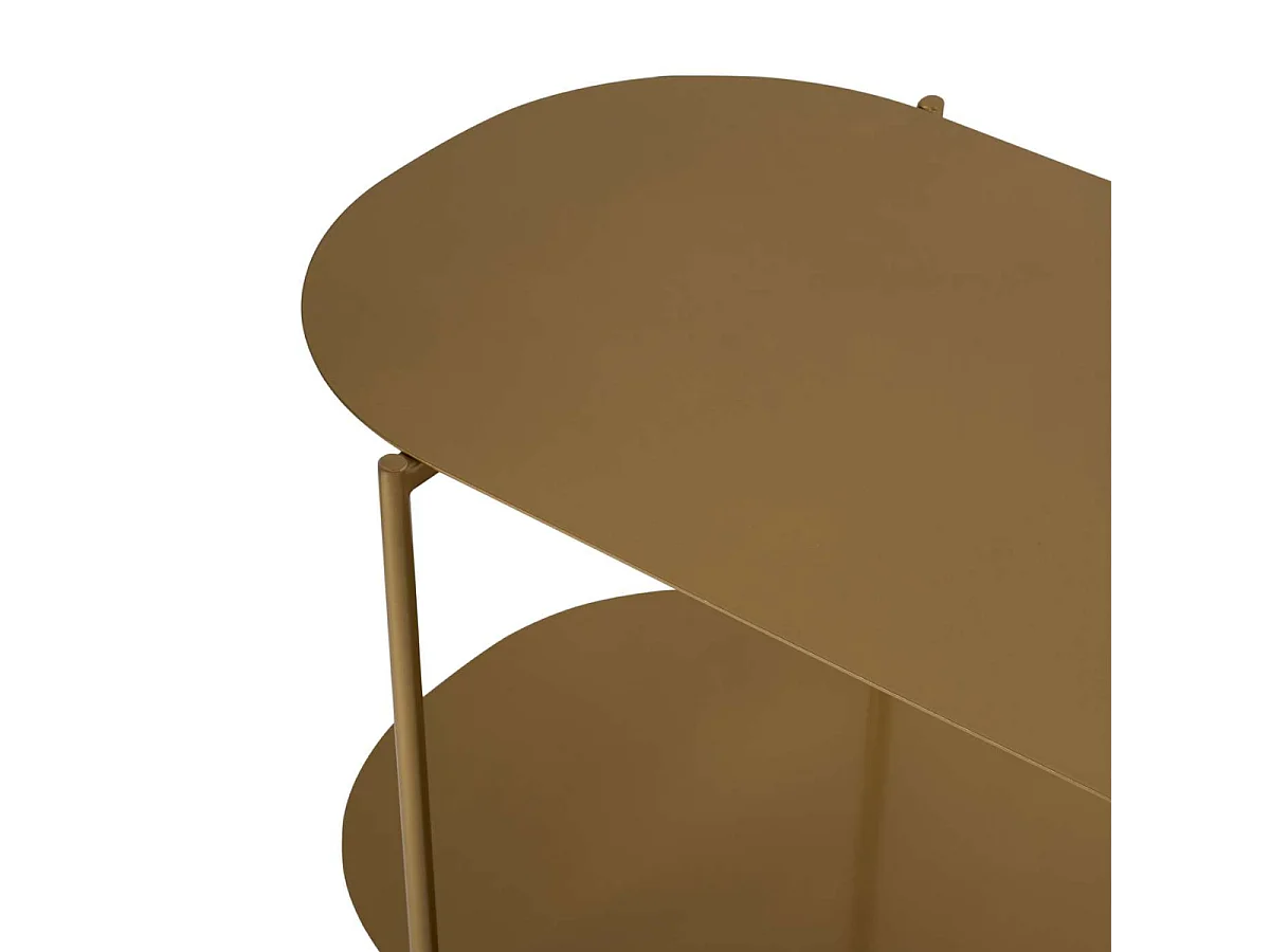 Table basse 2 plateaux avec bords arrondis L100 cm - LIV