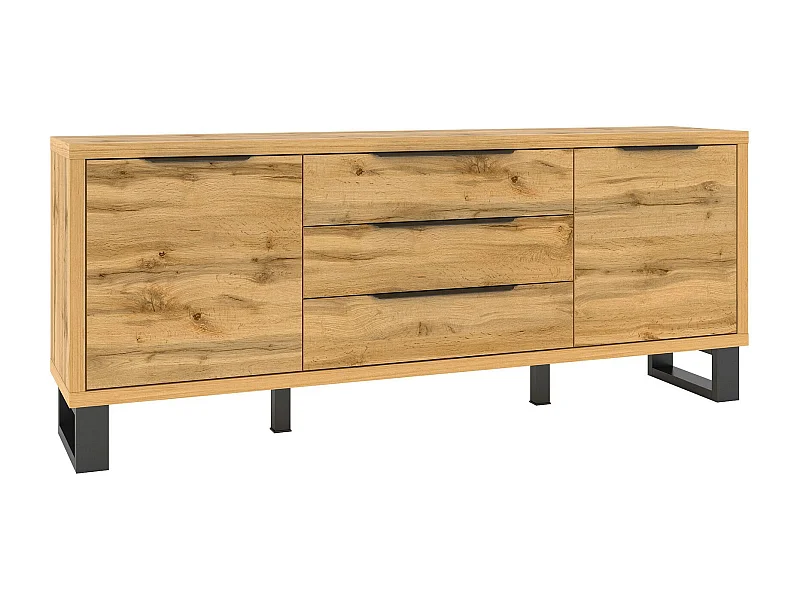 KOMMODE Halle Wotan Eiche 200 / 45 / 80 cm